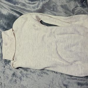 Brand new cream pull over turtleneck with grey flecks